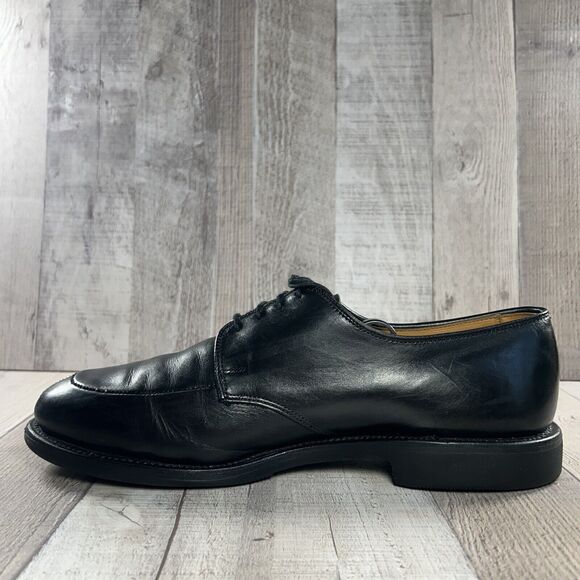 Allen Edmonds Kennett Men's Oxford Split Toe Derby Leather Black Size 9 D 9504 - Picture 9 of 16